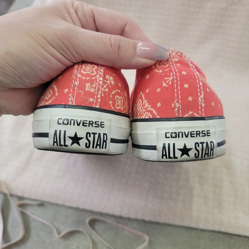 Converse Women's Red Sneakers - Picture 2 of 4